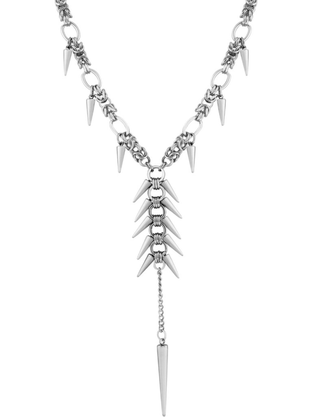 Chunky Spike Choker Necklace - Gothic Emo Punk Grunge Jewelry for Bold Style